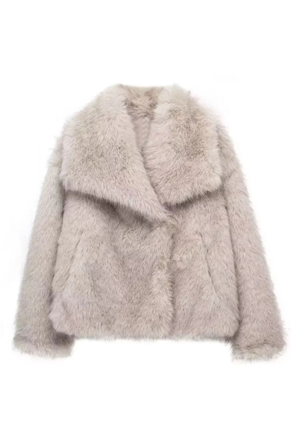 NORVIAS | Luxurious Faux Fur Coat