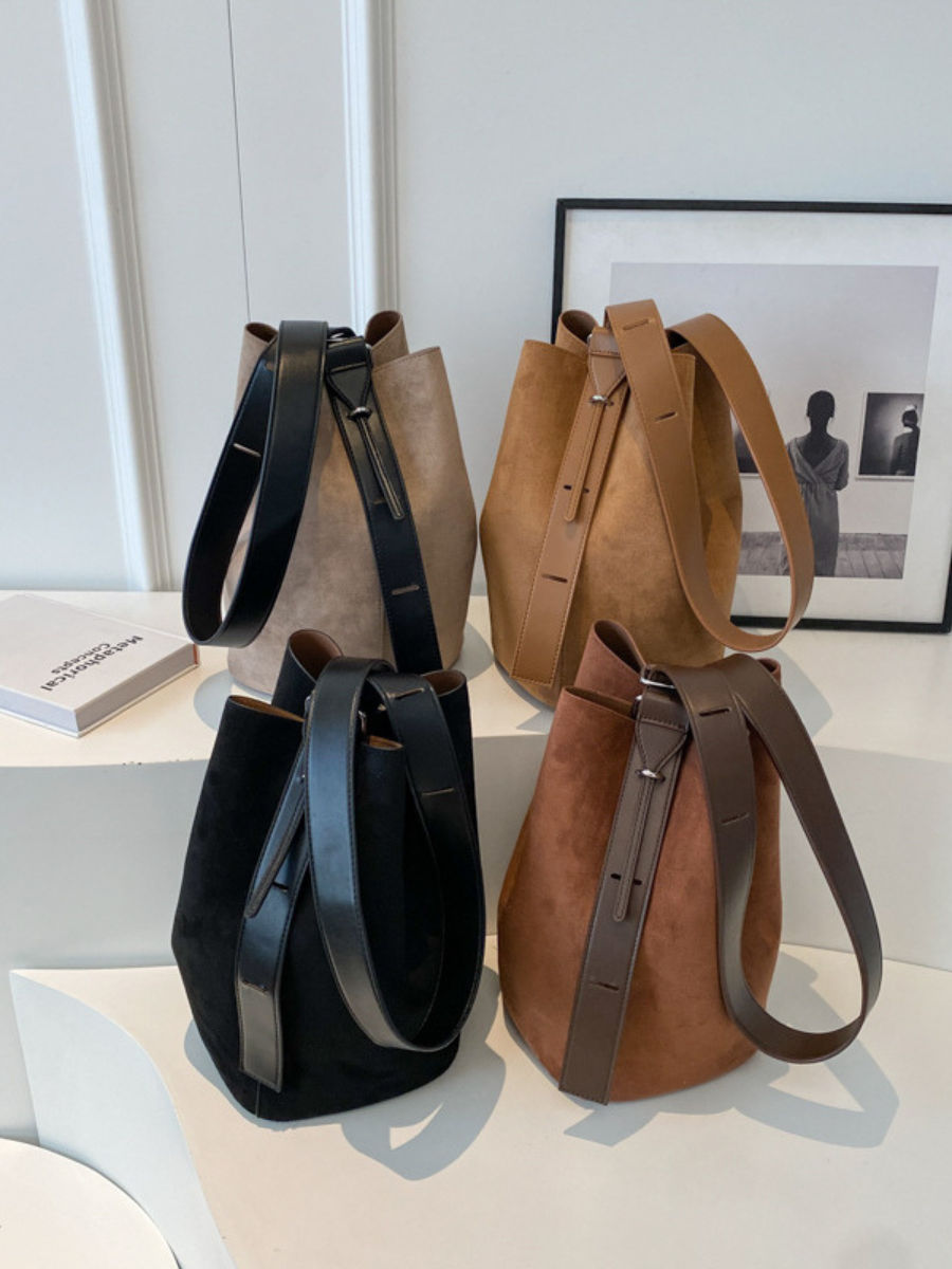 NORVIAS | Elegant Versatile Suede Bag