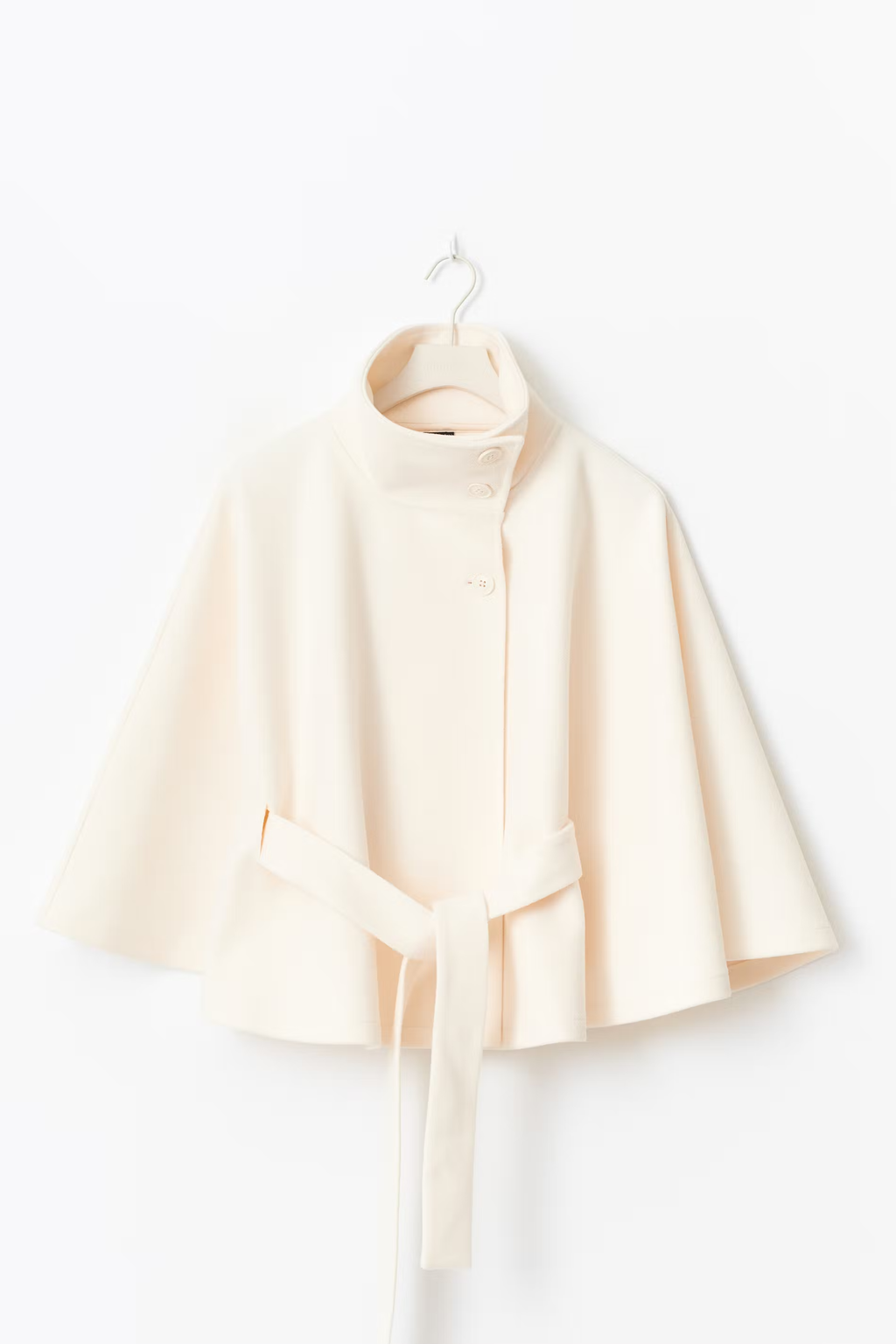 NORVIAS | Elegant Cape Coat with Belt