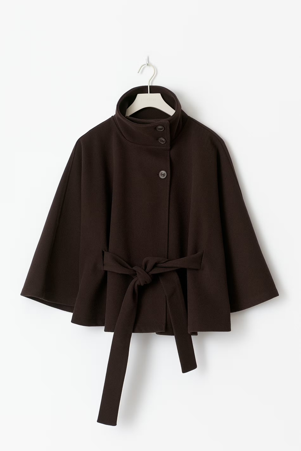 NORVIAS | Elegant Cape Coat with Belt