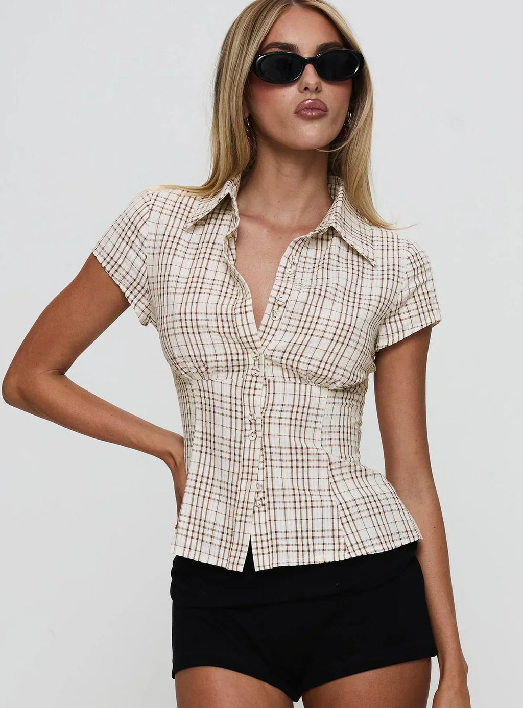 NORVIAS | Elegant Tailored Blouse