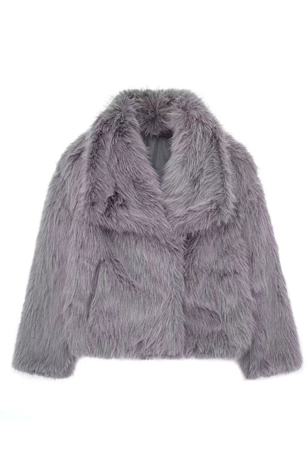 NORVIAS | Luxurious Faux Fur Coat