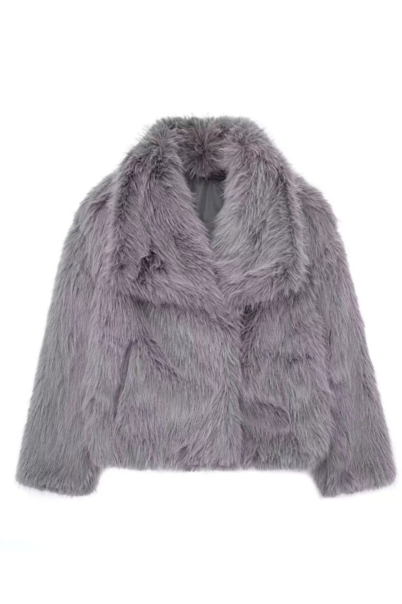 NORVIAS | Luxurious Faux Fur Coat