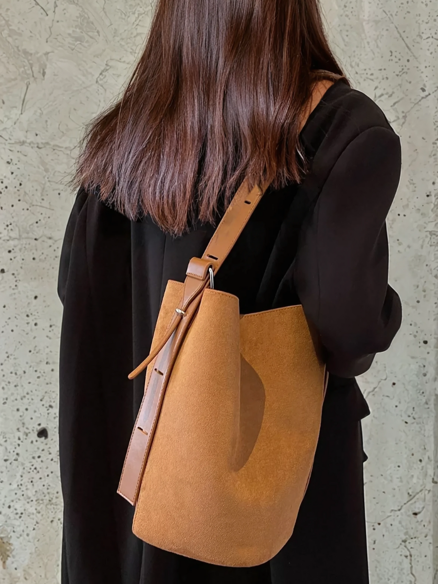 NORVIAS | Elegant Versatile Suede Bag