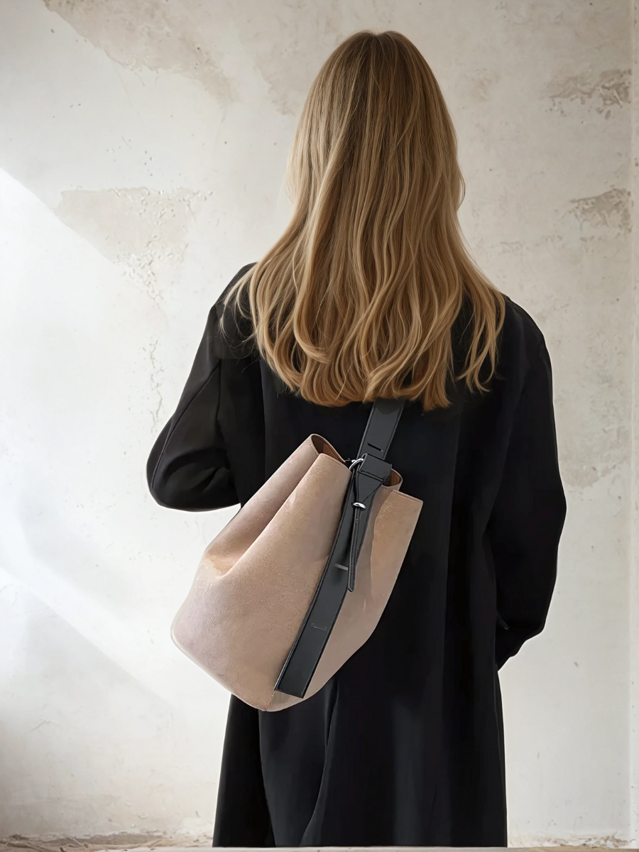 NORVIAS | Elegant Versatile Suede Bag