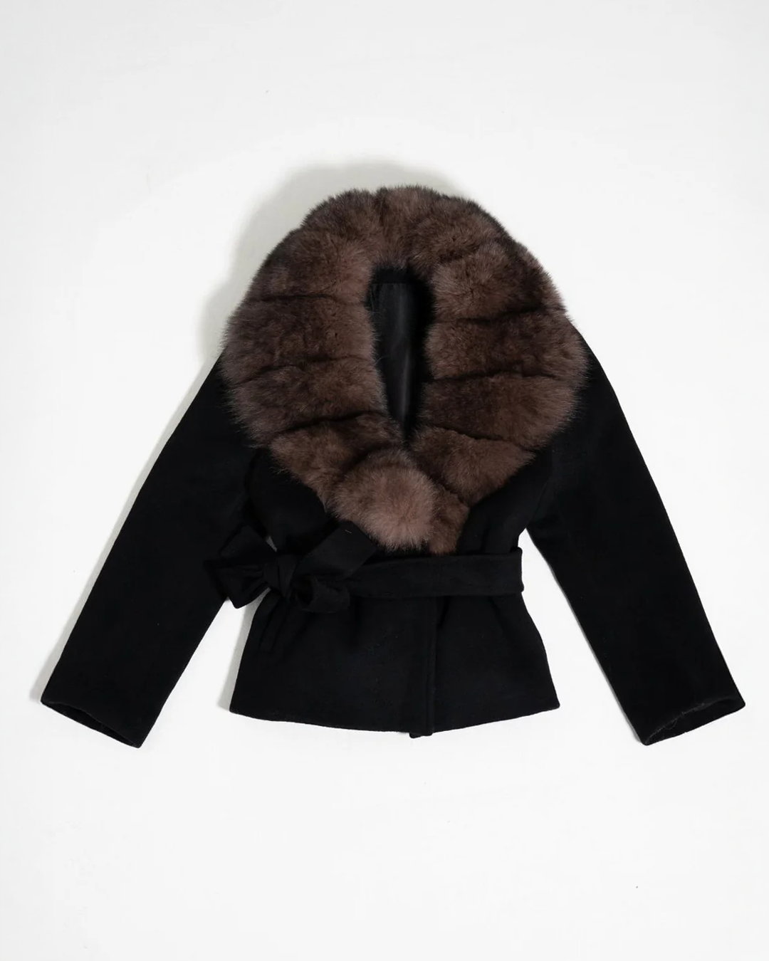 NORVIAS | Faux Fur Collar Jacket