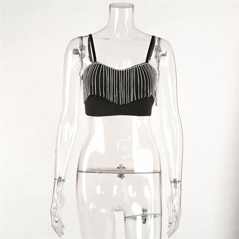 NORVIAS | Cotton Tassel Camisole Top