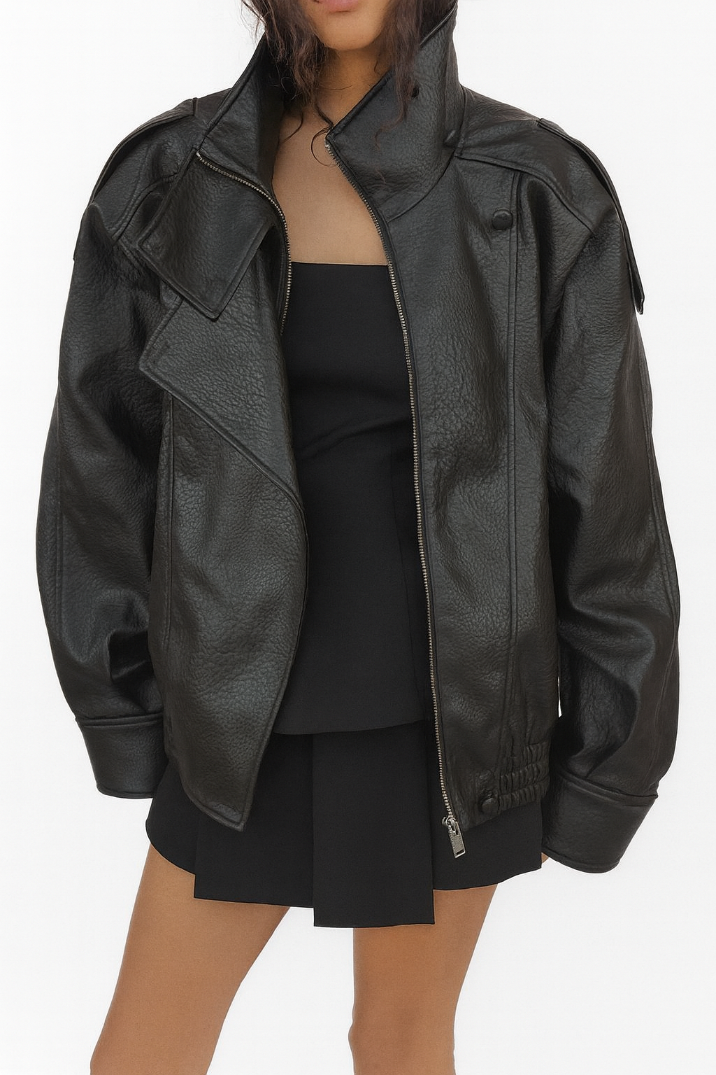 Levin™ | Modern Faux Leather Jacket