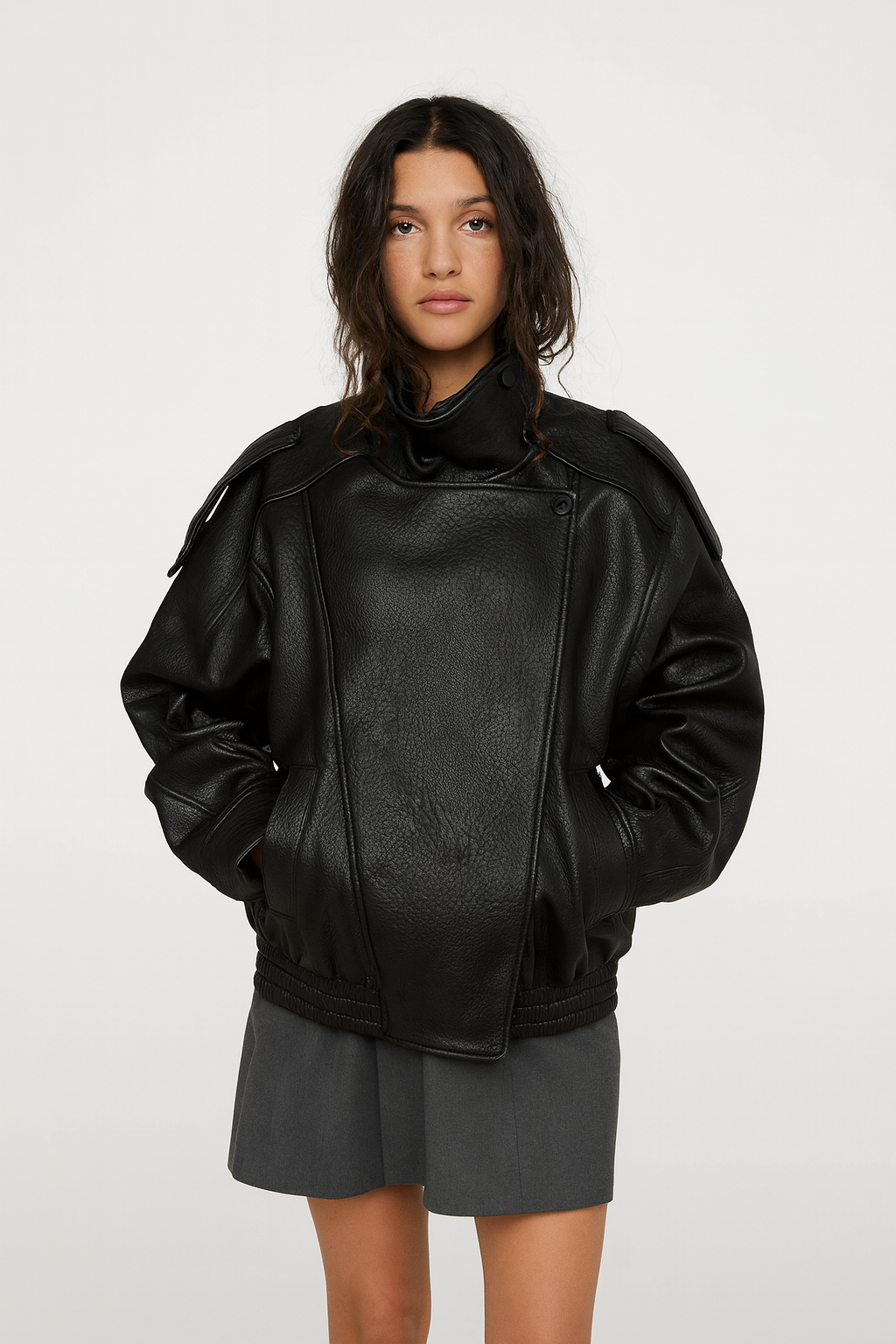 Levin™ | Modern Faux Leather Jacket