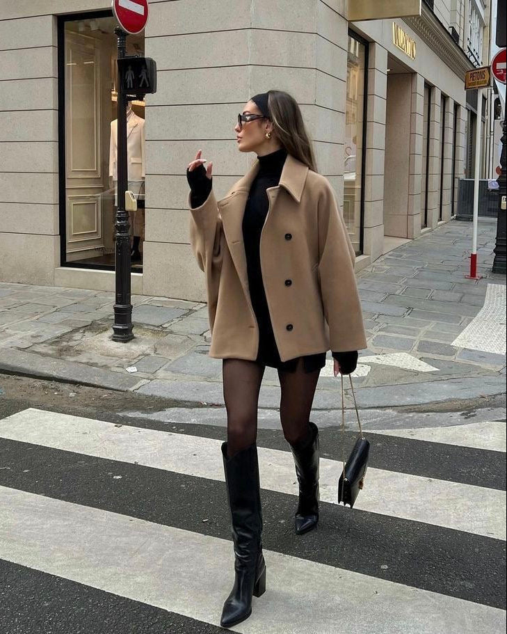 NORVIAS | Oversized Wool Winter Coat