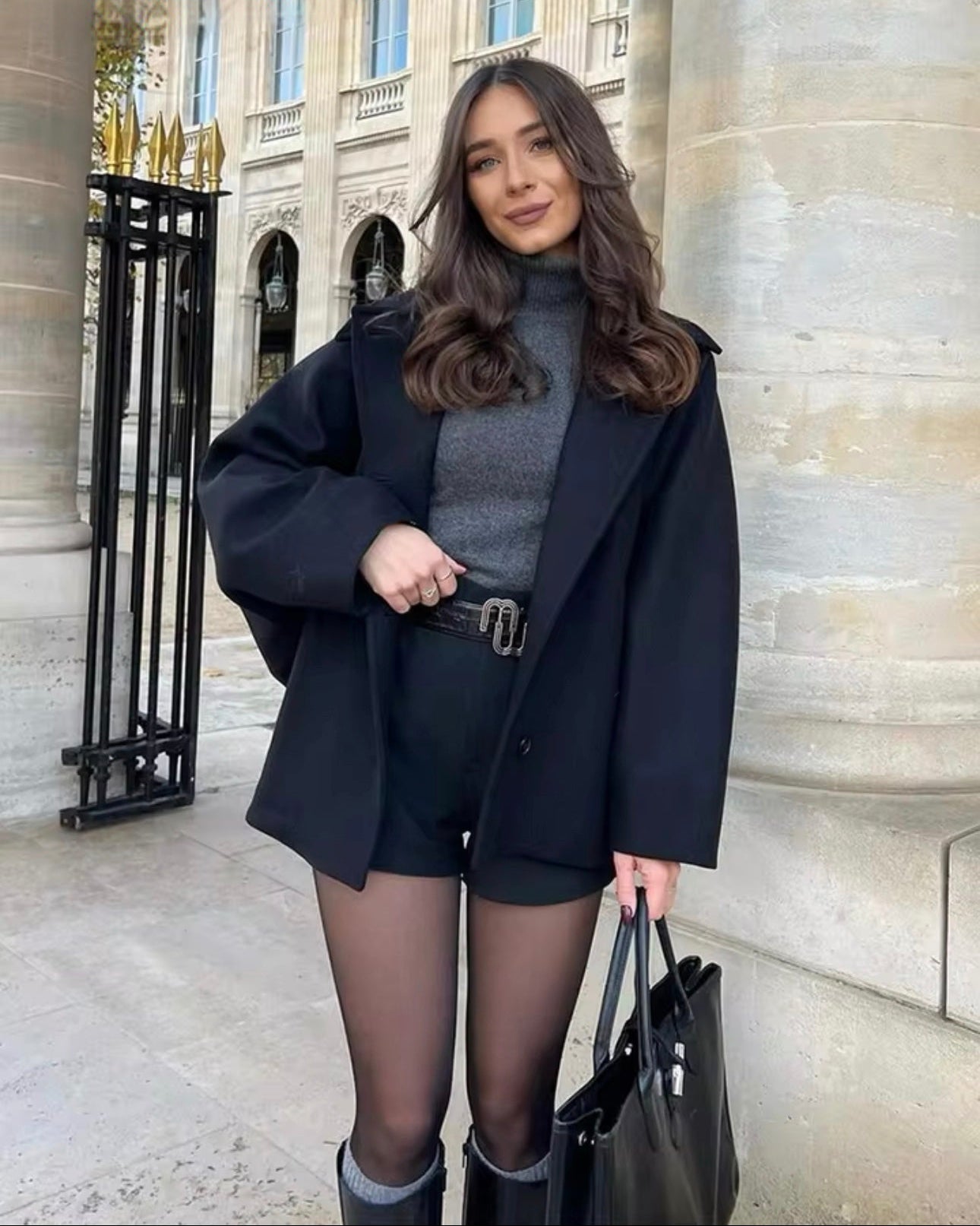 NORVIAS | Oversized Wool Winter Coat