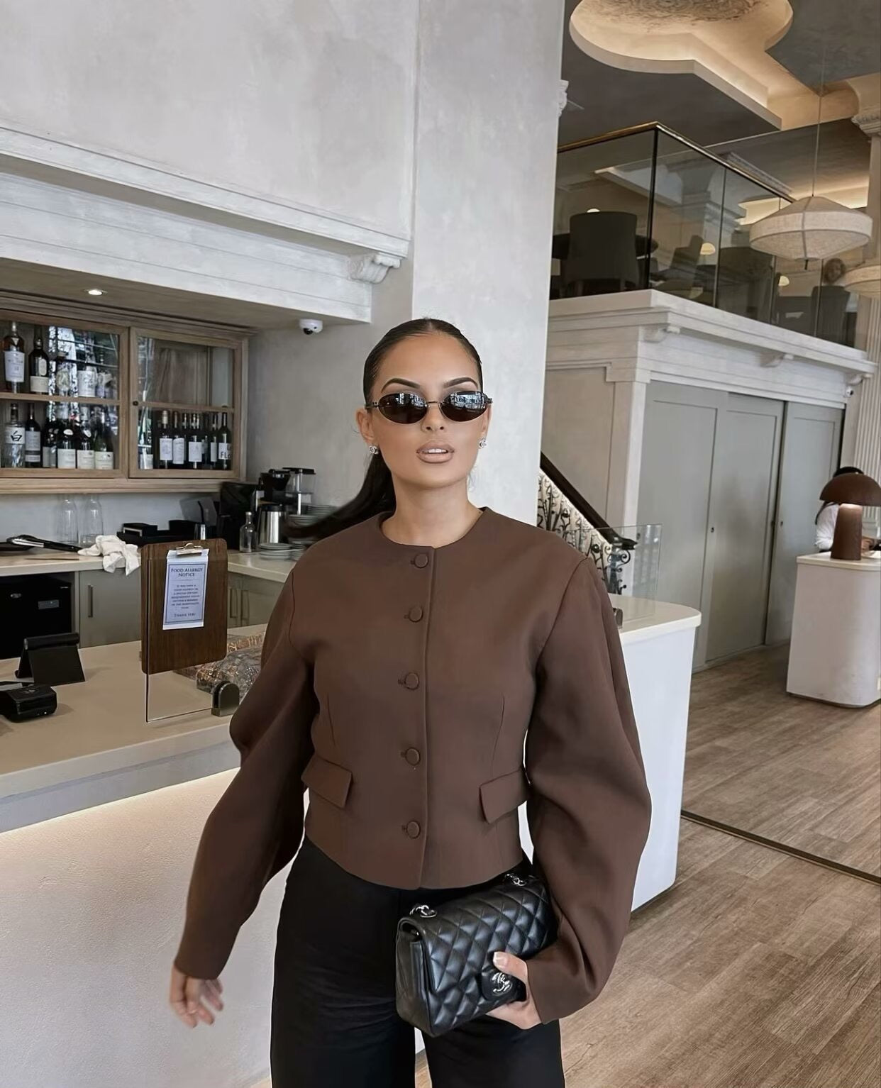 NORVIAS | Elegant Blouse and Skirt Set