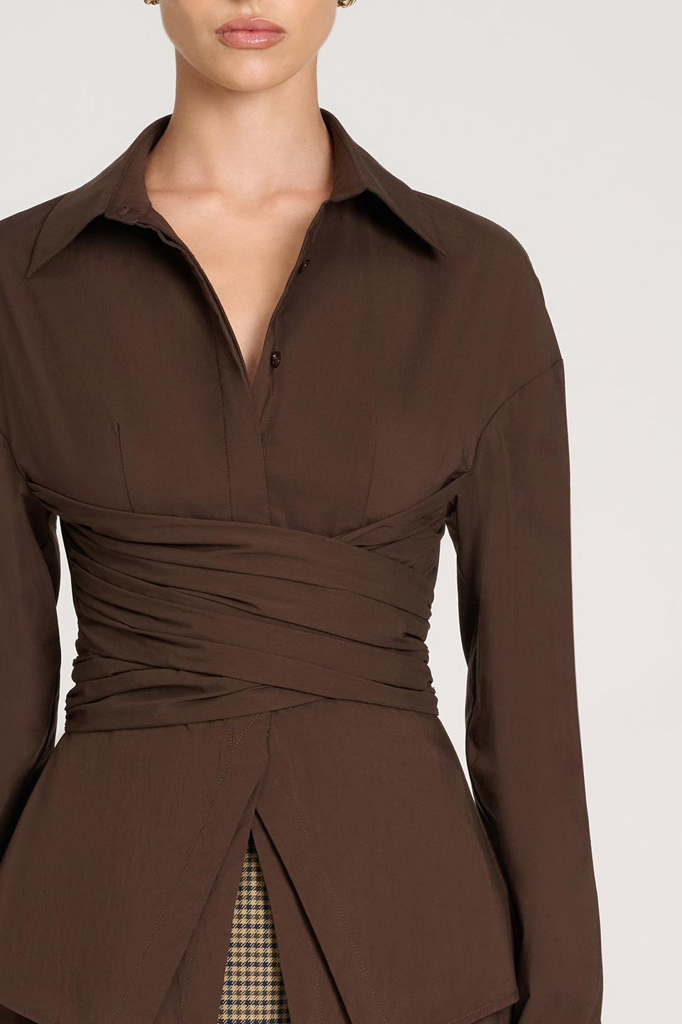 NORVIAS | Elegant Draped Blouse