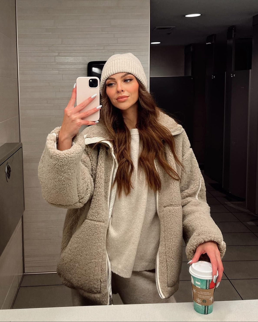 NORVIAS | Oversized Teddy Fleece Jacket