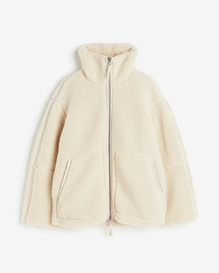 NORVIAS | Oversized Teddy Fleece Jacket