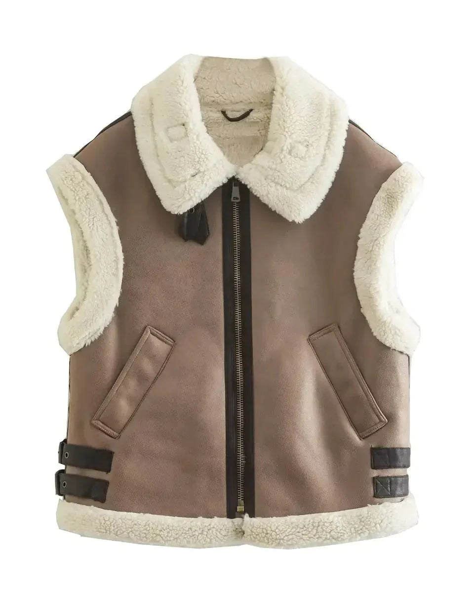 NORVIAS | Cozy Teddy Vest for Winter
