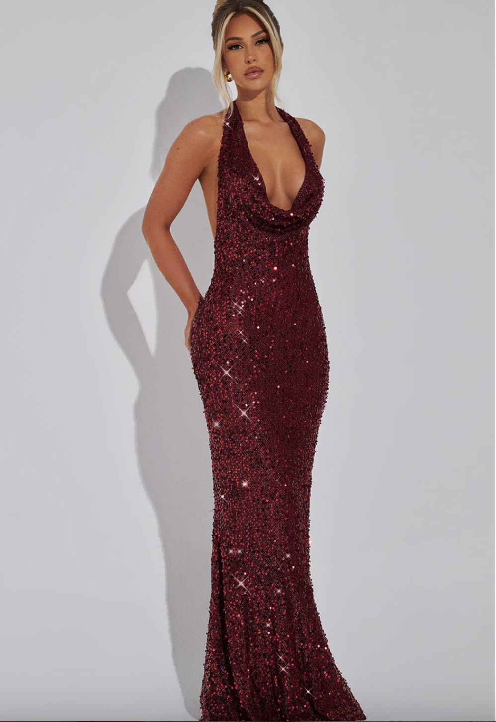 NORVIAS | Luxury Sequin Maxi Dress