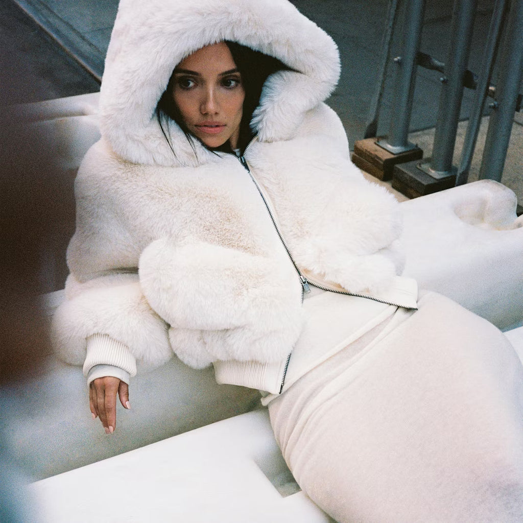 NORVIAS | Elegant Faux Fur Coat