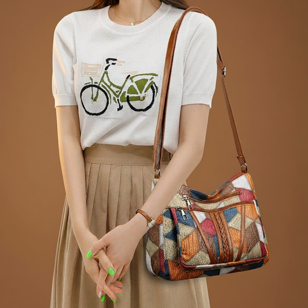 NORVIAS | Mozaīkas izšuvuma rokassoma