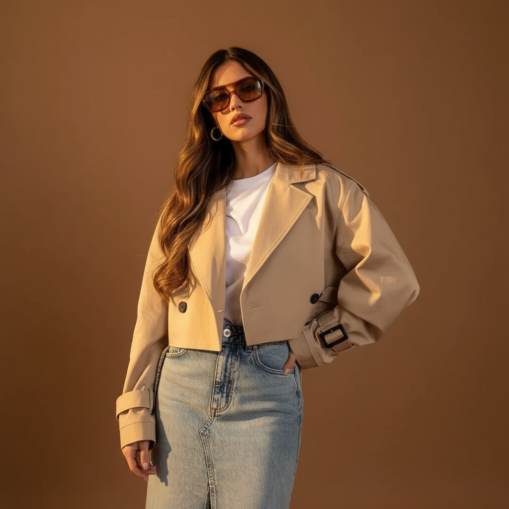 NORVIAS | Short Urban Trench Coat