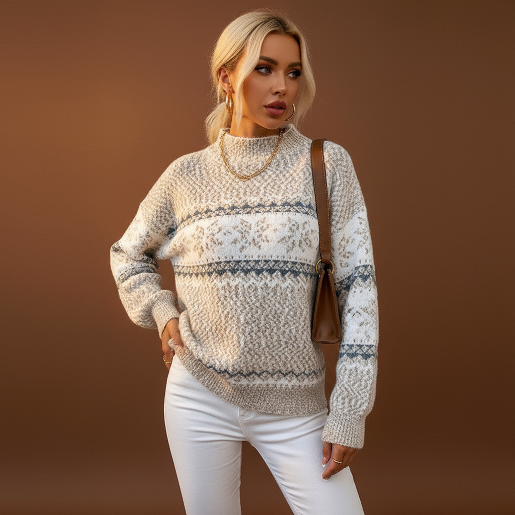NORVIAS | Elegant Winter Fleece Sweater