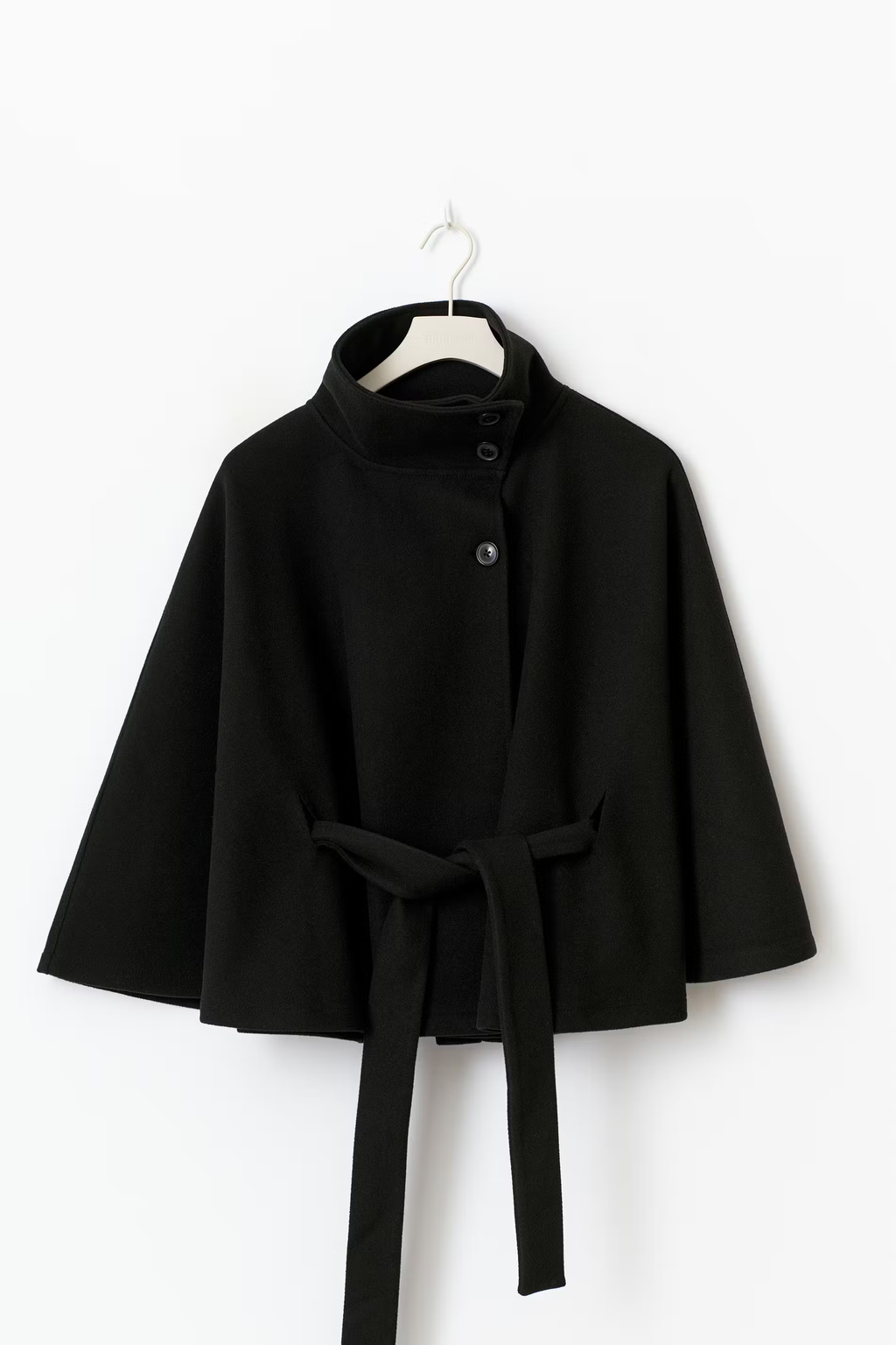 NORVIAS | Elegant Cape Coat with Belt
