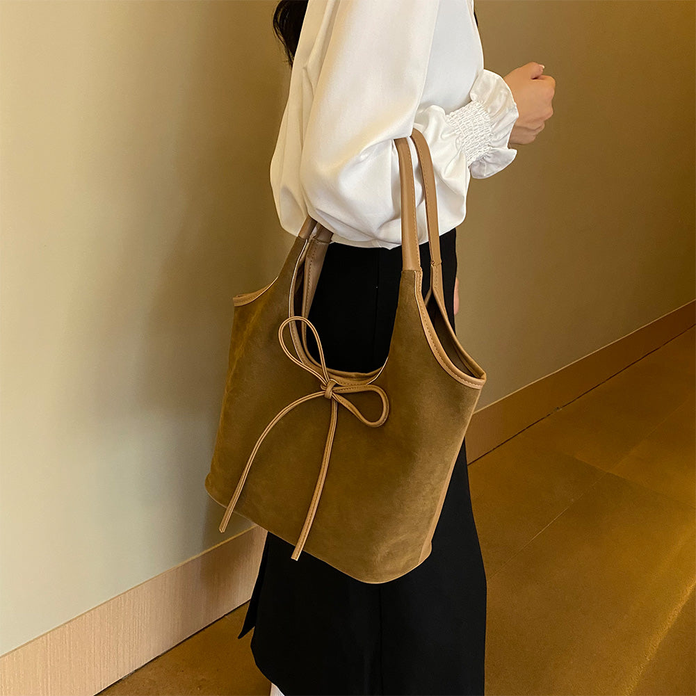 CELINA™ | Elegant Bow Bucket Bag