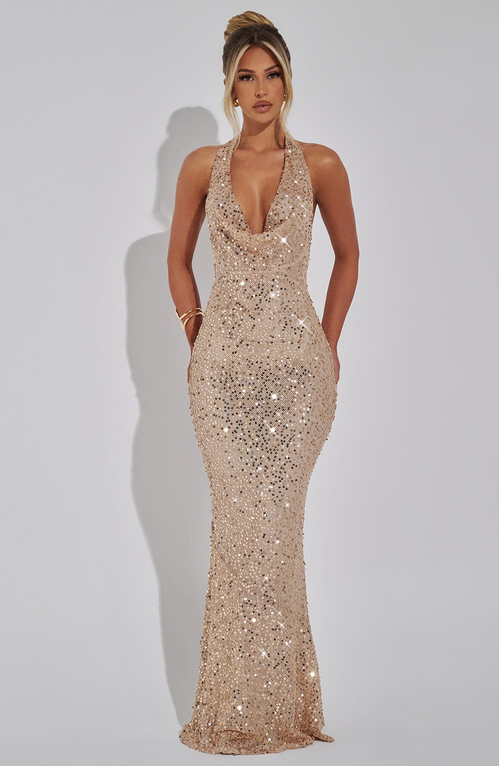 NORVIAS | Luxury Sequin Maxi Dress