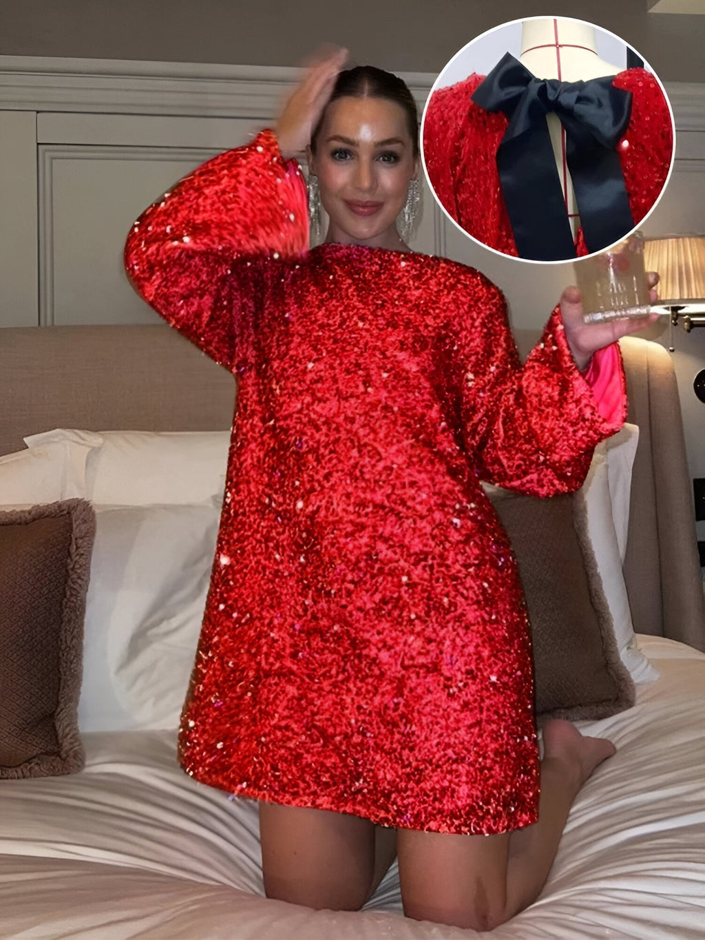 NORVIAS | Elegantes Kleid mit Schleife