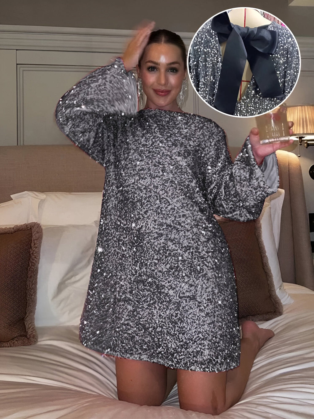 NORVIAS | Elegantes Kleid mit Schleife